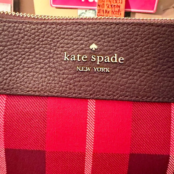 Kate Spade New York Leila Plaid Triple Gusset Crossbody Bag - Picture 3 of 17